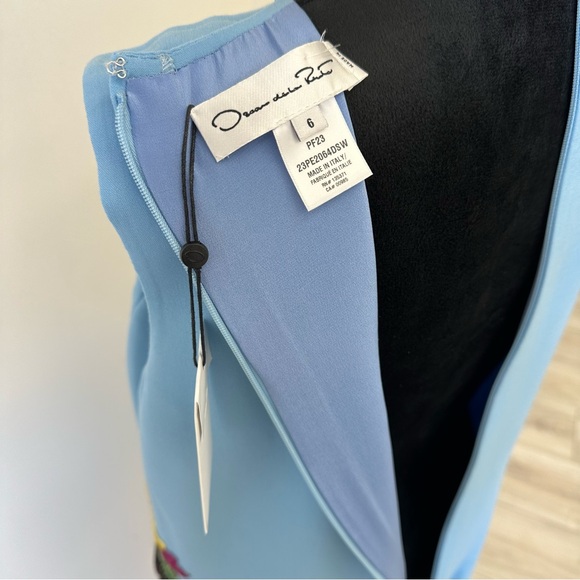 Oscar De La Renta
Nasturtium Embroidered Sleeveless Mini Shift Dress - Picture 12 of 13